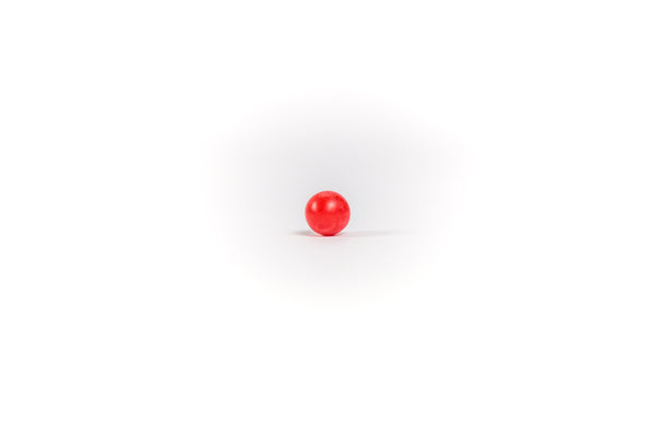 Single Silicone check valve ball red